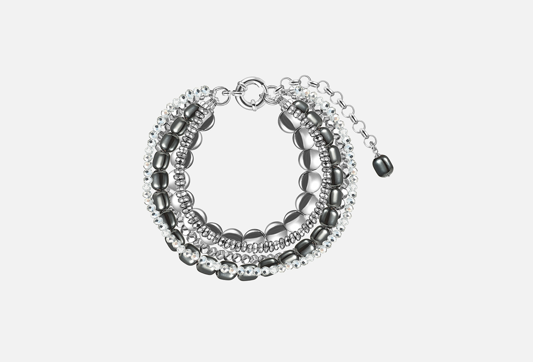 Изображение товара Многослойный браслет из гематита и ювелирного сплава CHUCHERIA 23 см