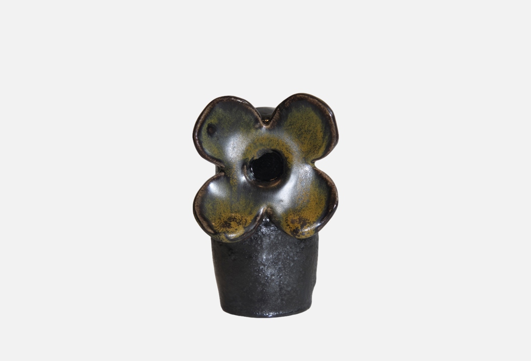 Изображение товара Черная матрешка из фарфора коллекция Фрактальное Подобие 9 см