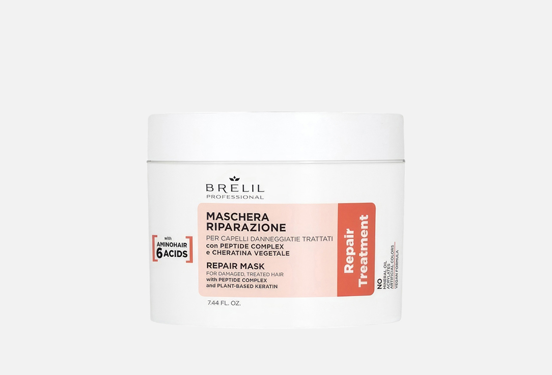 Изображение товара Восстанавливающая маска для поврежденных волос Brelil AMINO TREATMENT