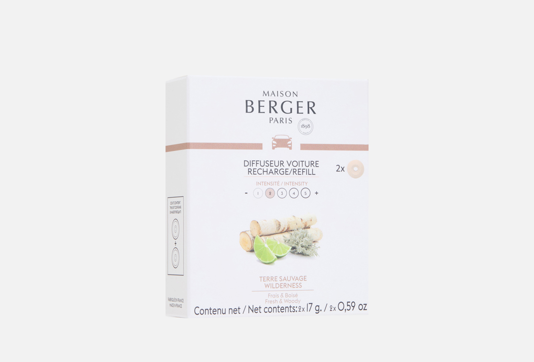 Сменный блок для автодиффузора MAISON BERGER PARIS Wilderness 2 шт