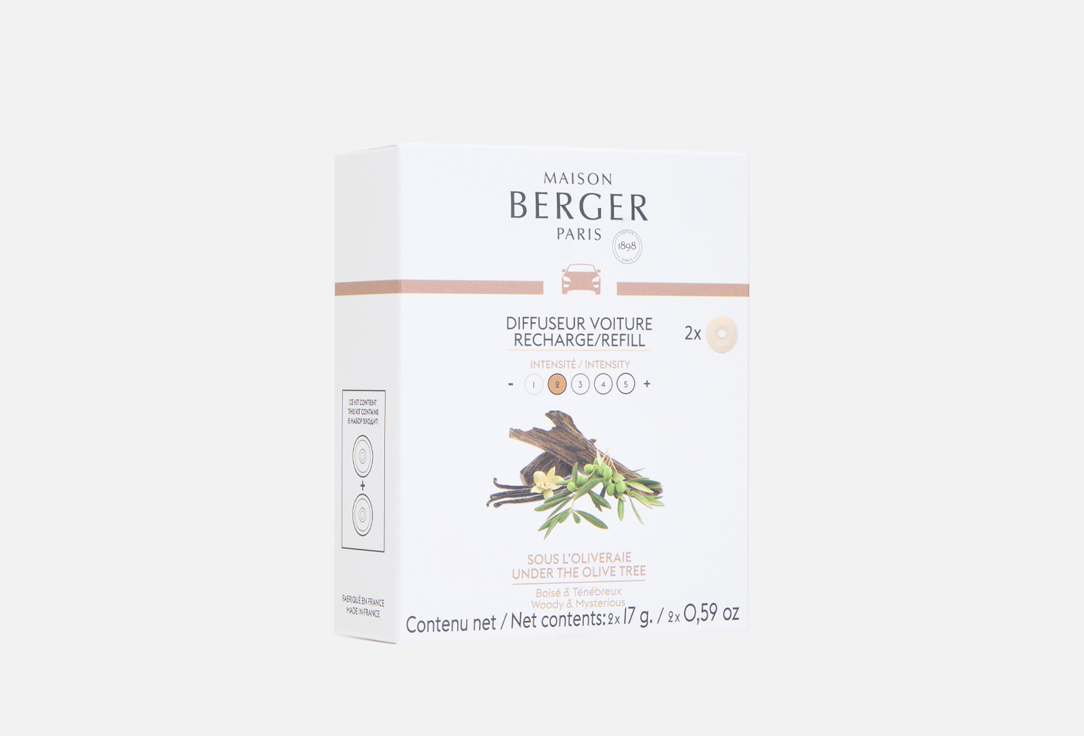 Изображение товара Сменный блок для автодиффузора Maison Berger Paris Under the Olive Tree