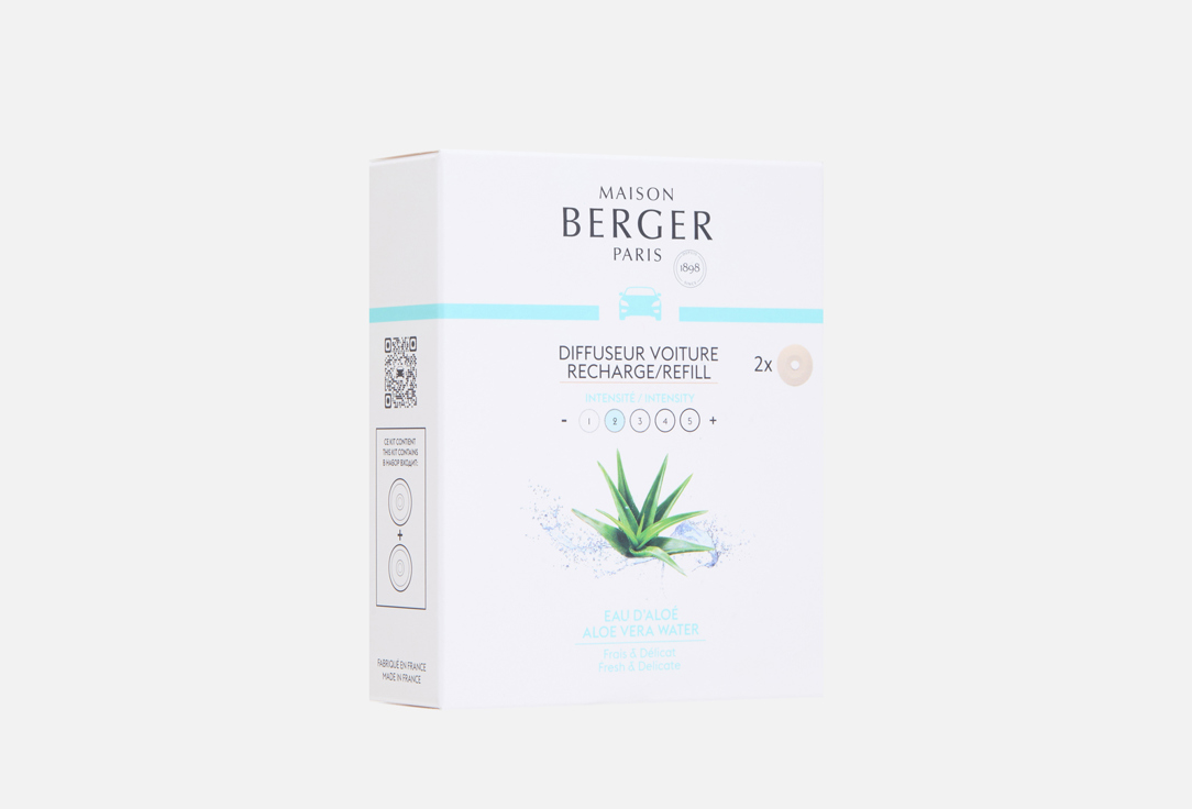 Изображение товара Сменный блок для автодиффузора Maison Berger Paris aloe vera water
