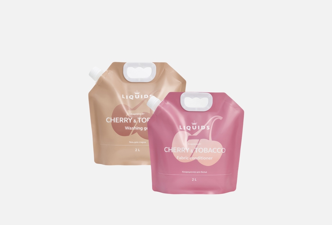 Изображение товара Набор гель и кондиционер для стирки liquids Вишня и табак