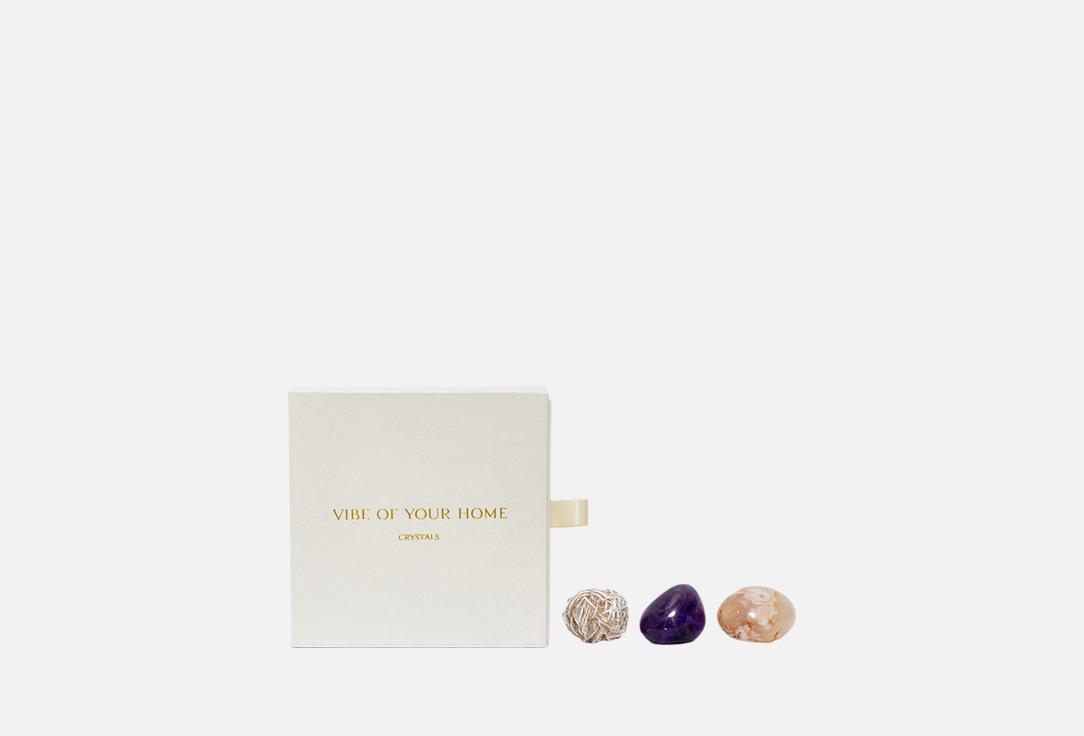 Изображение товара Набор кристаллов Vibe of your home ВДОХНОВЕНИЕ агат, аметист, роза пустыни