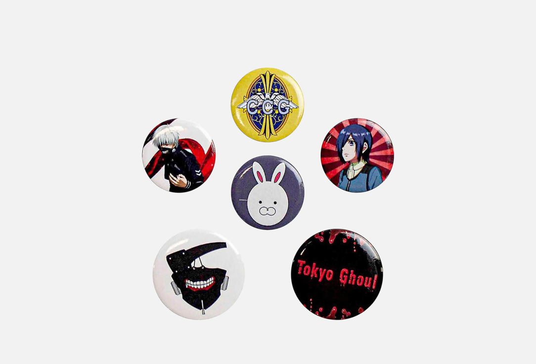 Изображение товара Набор значков ABYstyle Tokyo Ghoul Badge Pack Mix X4