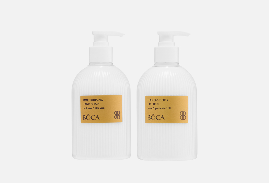 

Набор парфюмированный: крем-мыло + лосьон для рук и тела BOCA AROMA, HANDS WASH 2 шт