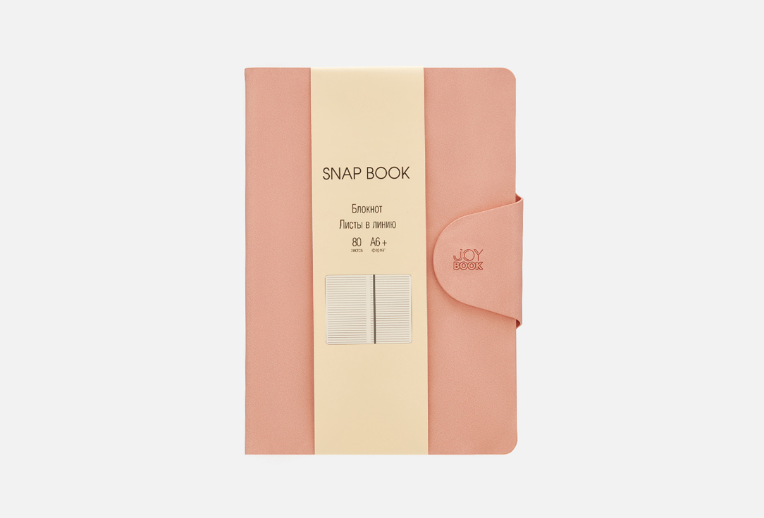 Изображение товара Блокнот LISTOFF Snap book No 1 А6+ 80 листов искусственная кожа магнитный клапан белый