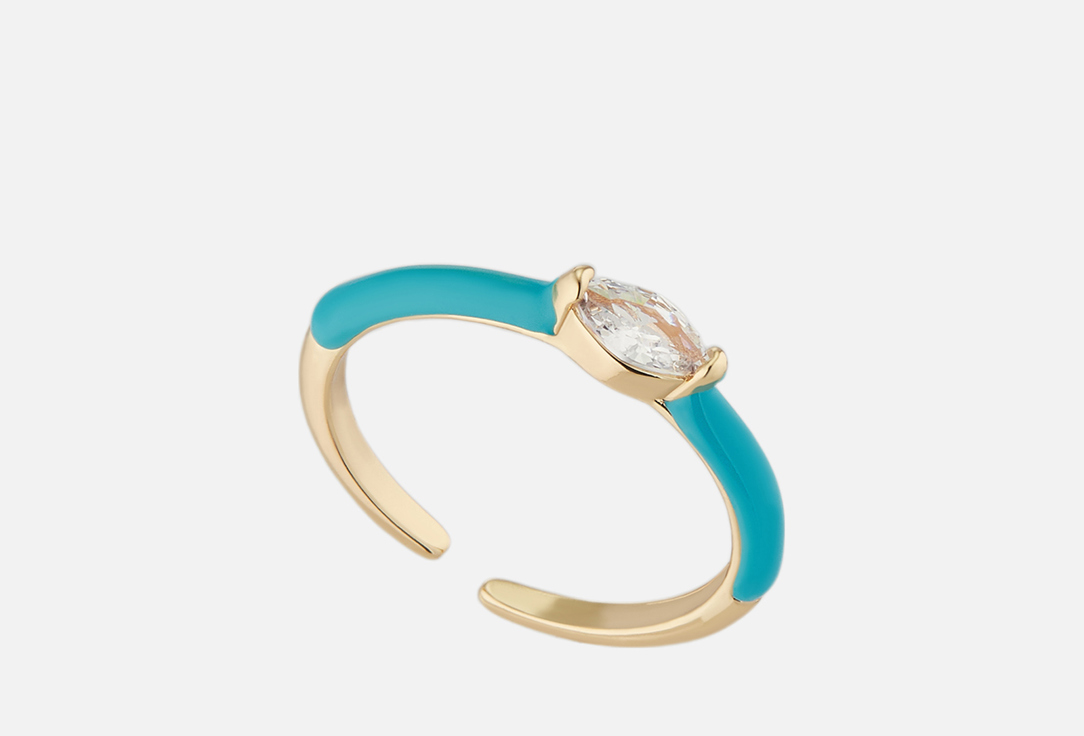 

Кольцо 19.STONE, Голубое золото ONESIZE мл