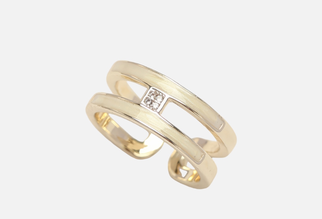 Изображение товара Кольцо 19.stone эмаль циркон золото