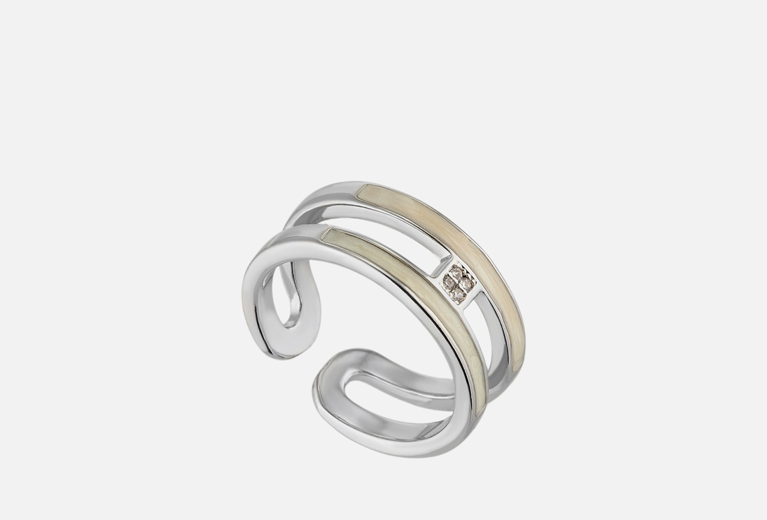 Изображение товара Кольцо 19.stone эмаль циркон родий