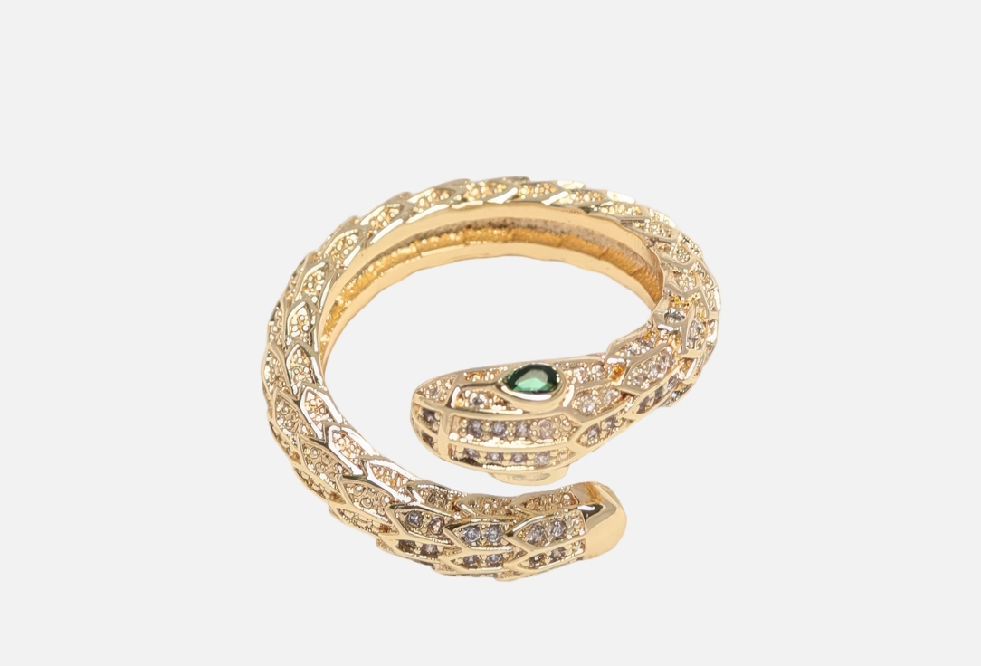 

Кольцо 19.STONE, Змея золото ONESIZE мл