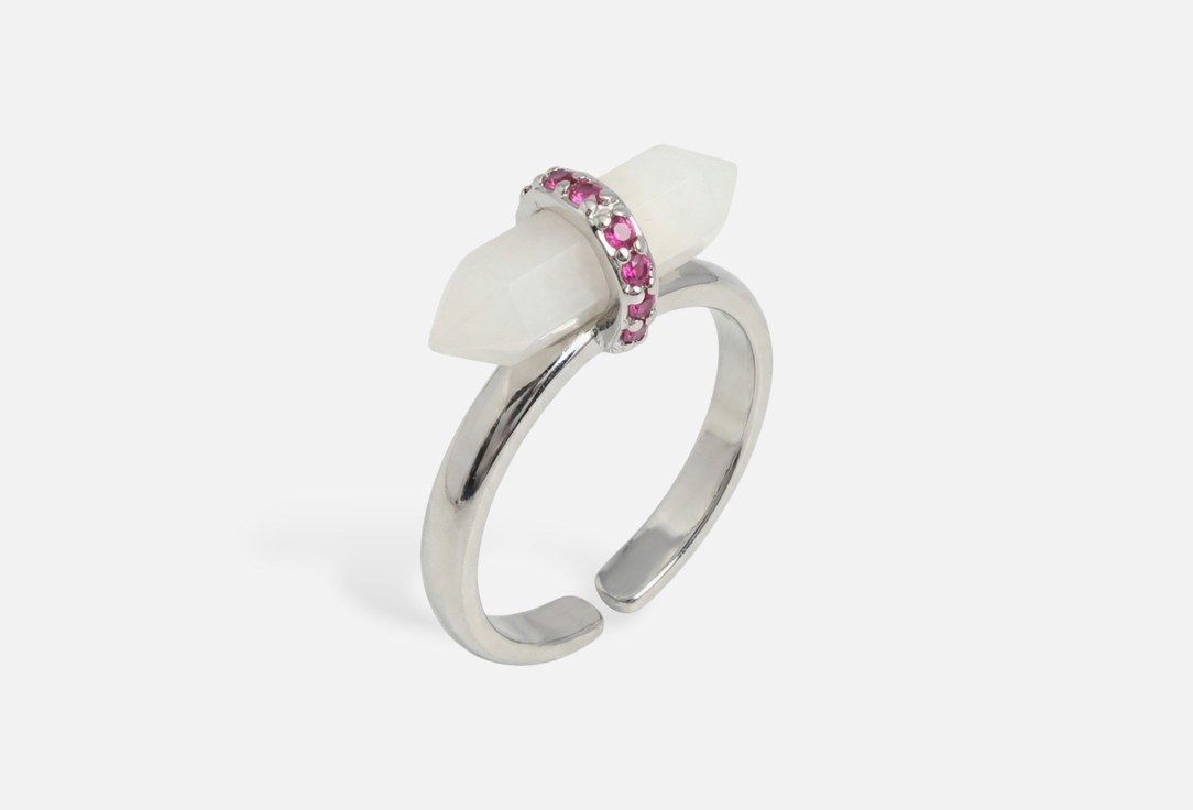 Изображение товара Кольцо 19.stone говлит розовые фианиты родий