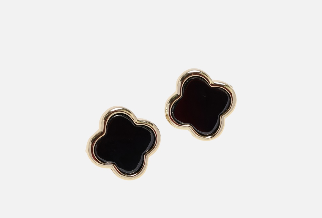 Изображение товара Серьги 19.stone черный золото