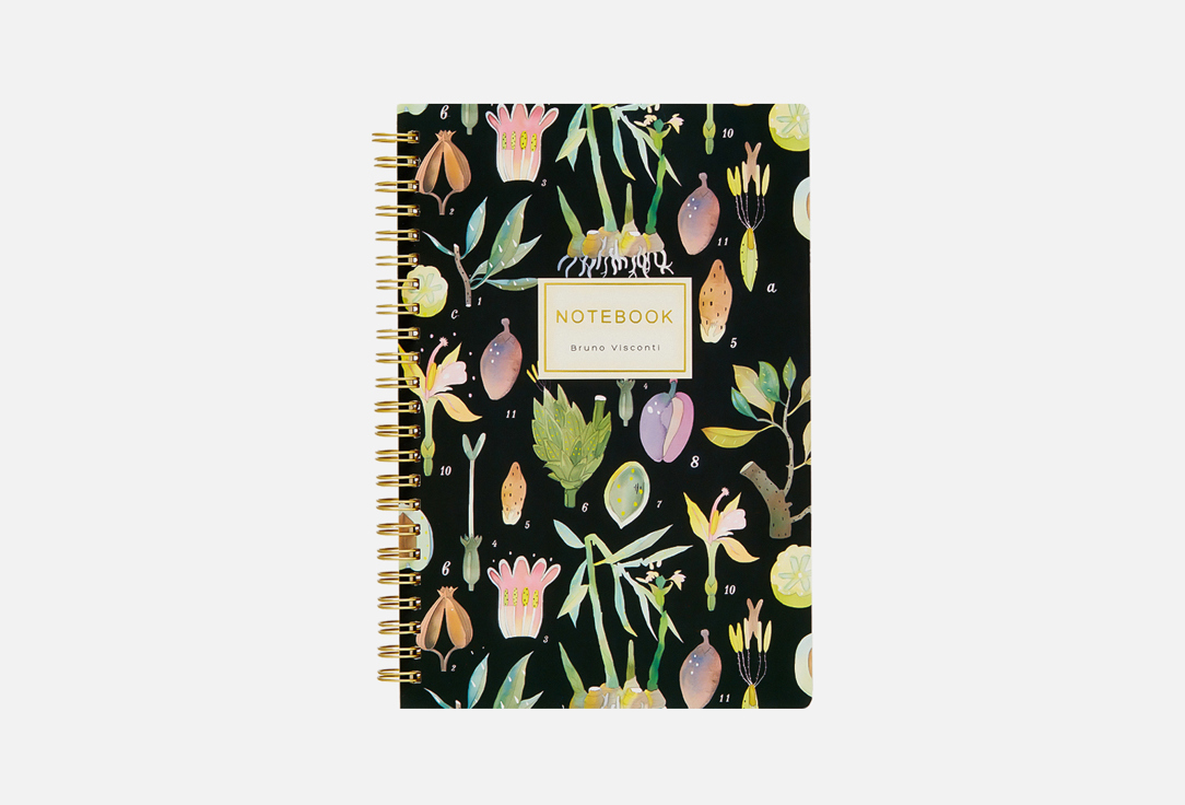 Изображение товара Тетрадь Bruno Visconti Ботаника формат А5 с твердым картонным переплетом
