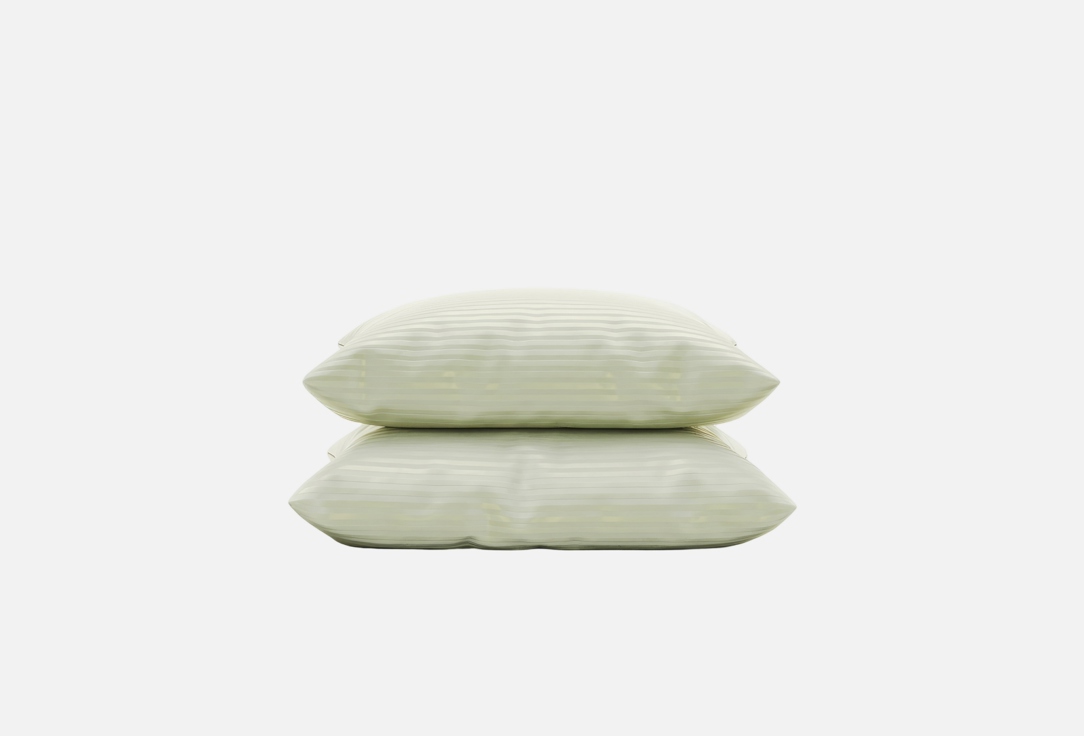 Изображение товара Комплект наволочек Атмосфера олива 50х70 сатин гипоаллергенный Россия