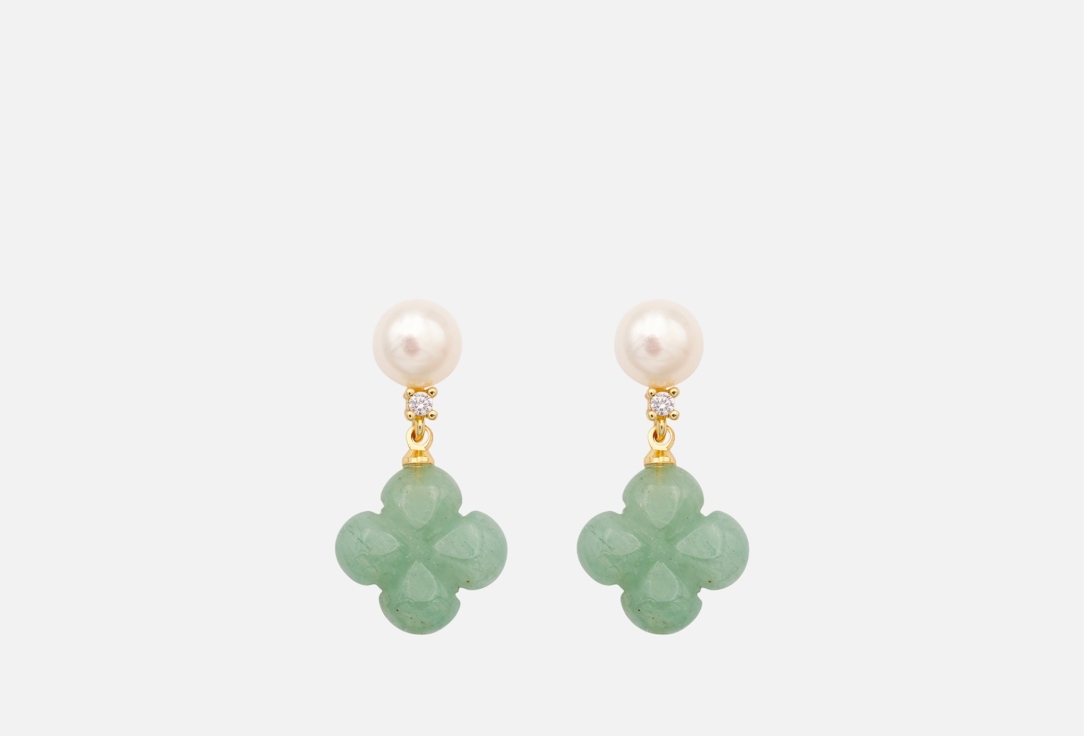 

Серьги MY LURE, Stone and pearl 2 шт