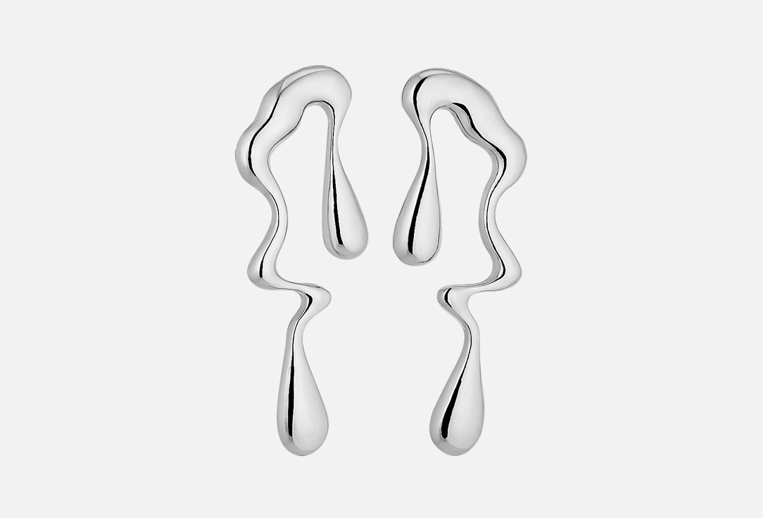 

Серьги ВЕЛИКОЛЕПНА.Я, Экспрессия серебристая 2 шт