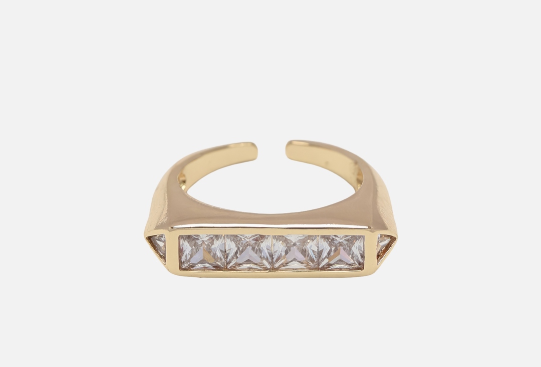 Изображение товара Кольцо 19.stone с кристальной вставкой и покрытием из золота для женщин