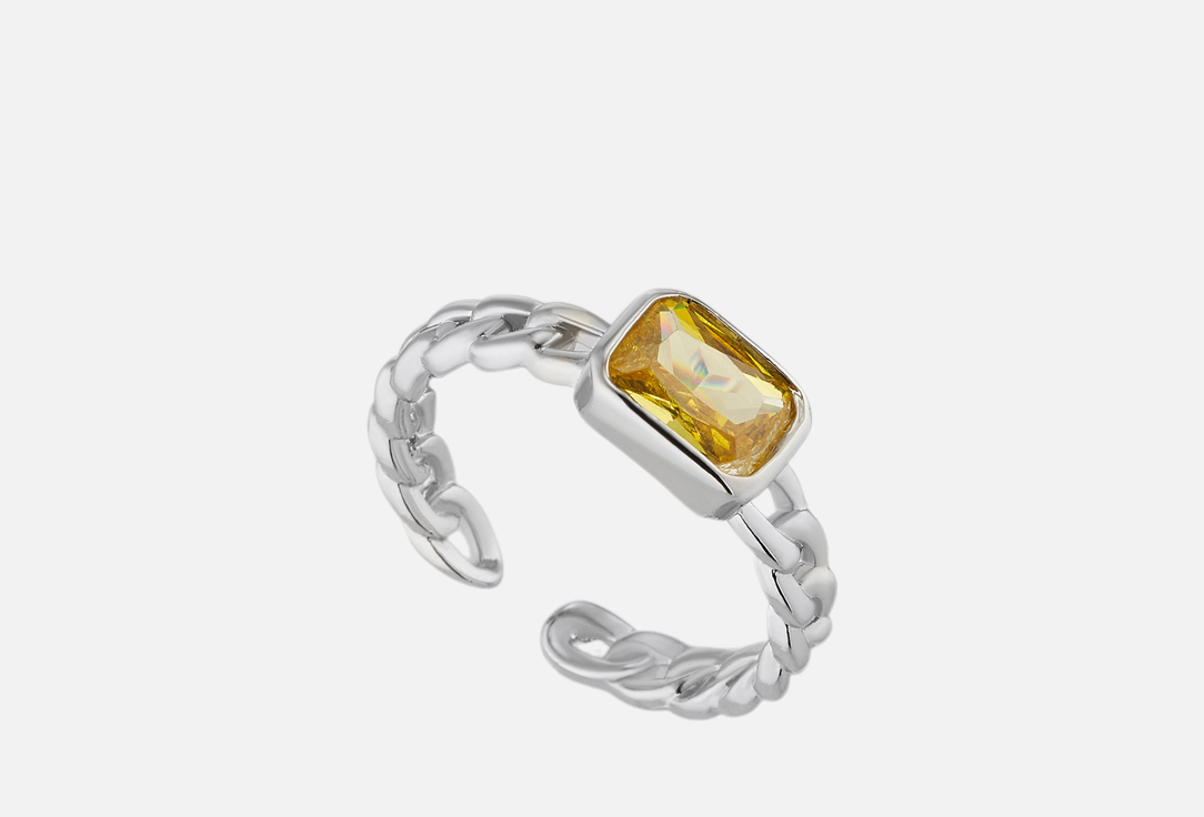 

Кольцо 19.STONE, Кристалл родий ONESIZE мл