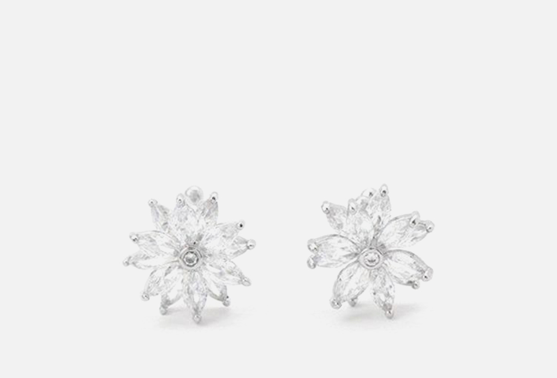 

Каффы PABUR, FLOWERS серебряные 2 шт