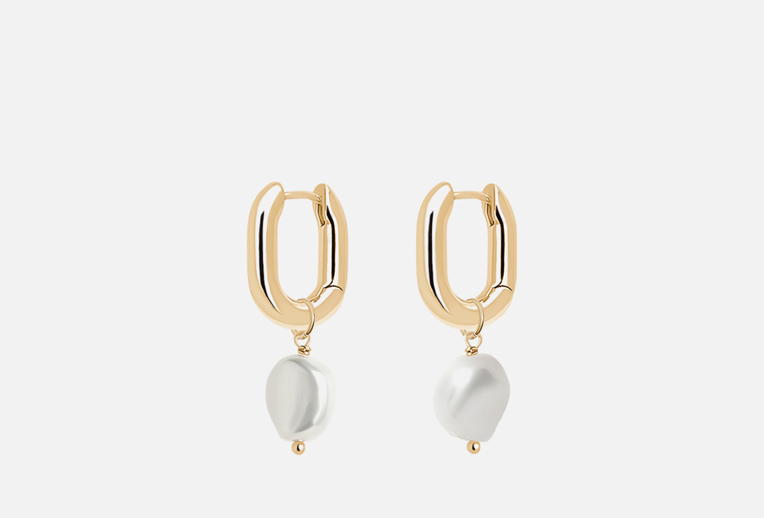 Cornelia Hoops Baroque Pearl gold 2 шт