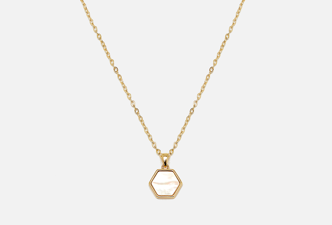 Изображение товара Подвеска VIAMORE Mother of Pearl Hex gold