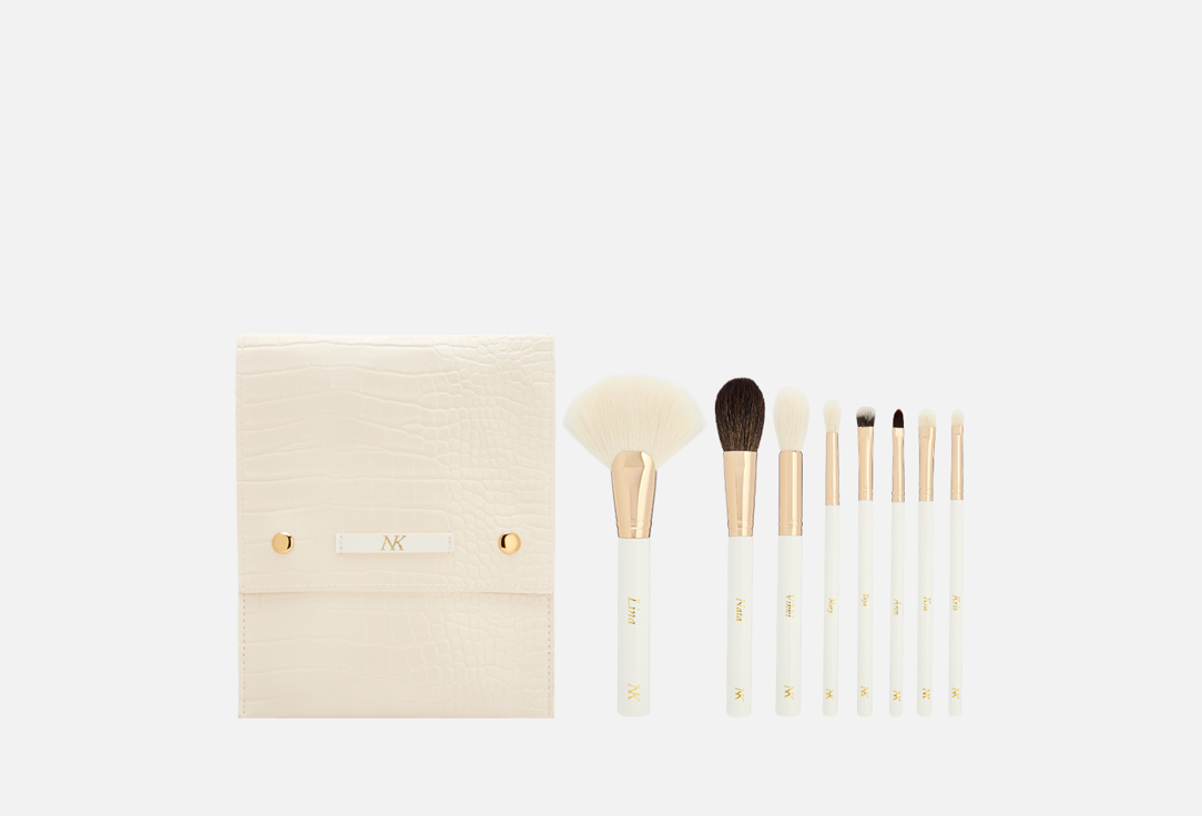 

Набор кистей для макияжа NK BEAUTY, White 8 шт