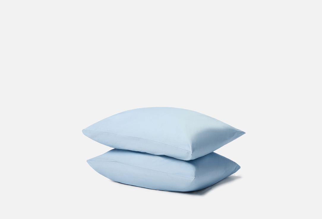 

Наволочки ECOTEX, Голубой, Моноспейс, голубой, 50х70 2 шт