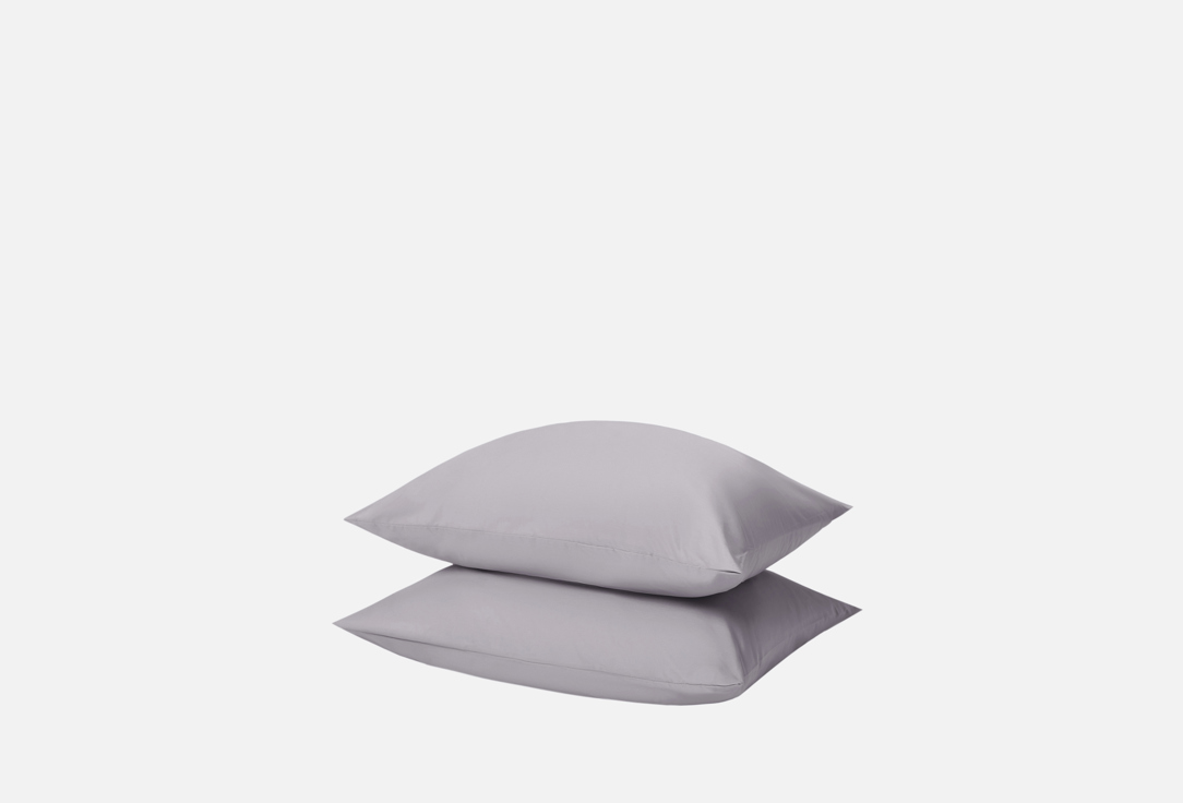 

Наволочки ECOTEX, Серый, Моноспейс, темно-серый, 70х70 2 шт