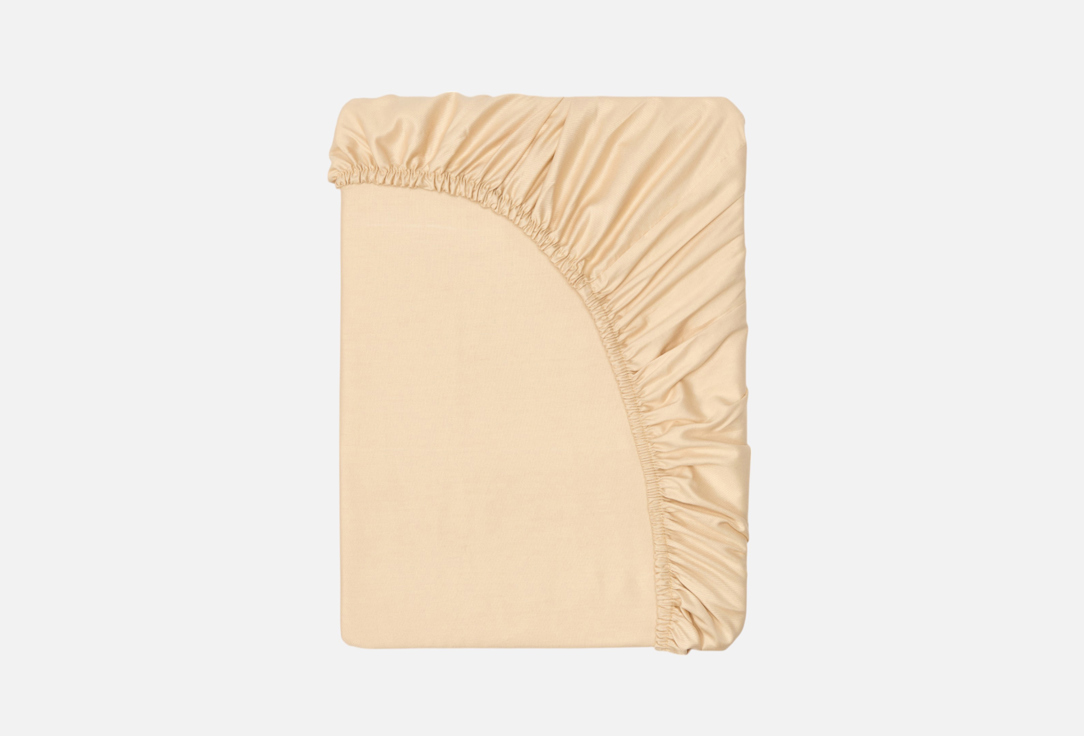 

Простыня на резинке ECOTEX, Бежевый, Моноспейс, кремовый, 180х200 1 шт