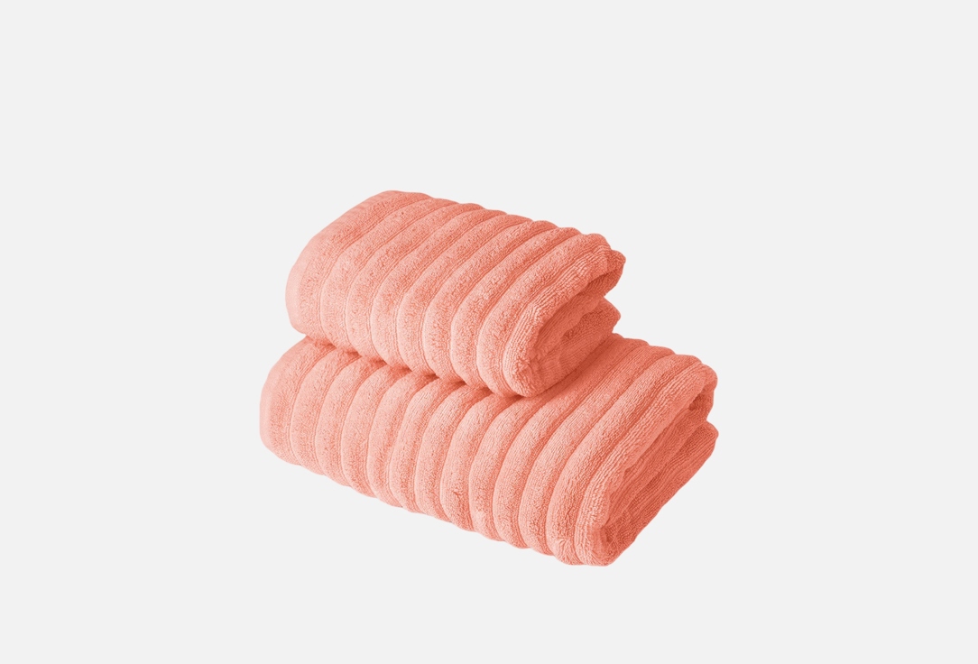 

Набор махровых полотенец ECOTEX, Оранжевый, Лайфстайл, коралловый 2 шт