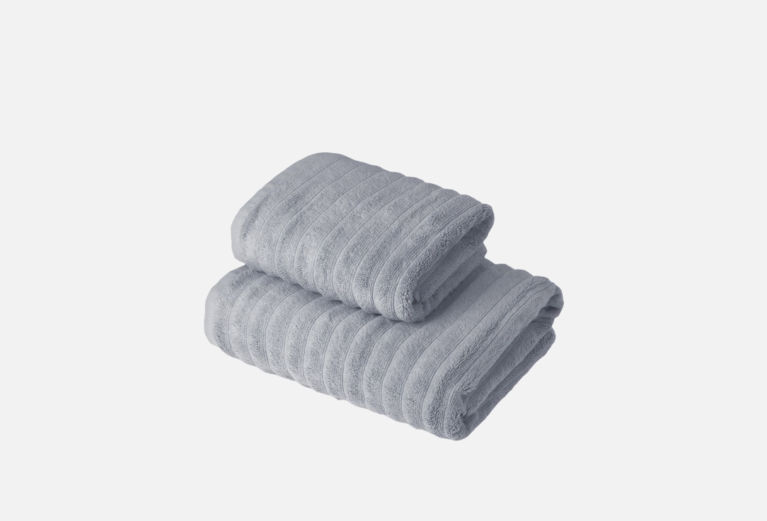 

Набор махровых полотенец ECOTEX, Серый, Лайфстайл, серый 2 шт