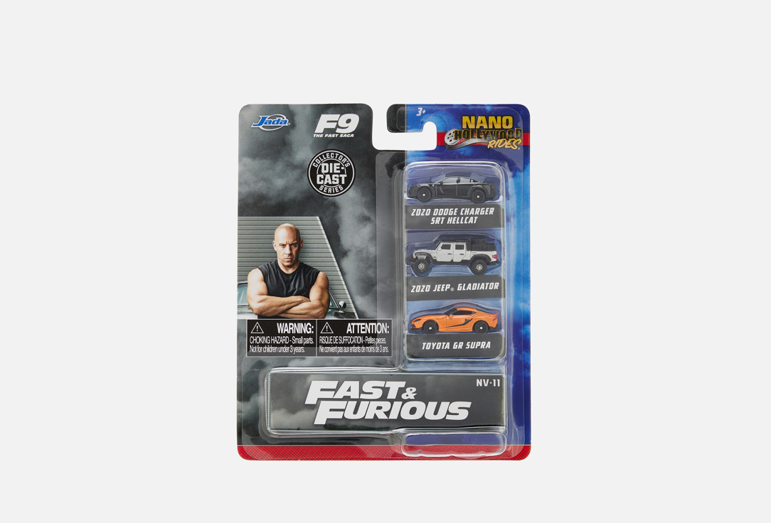 

Набор машинок JADA TOY, 2020 Jeep Gladiator, 2019 Dodge Charger 3 шт