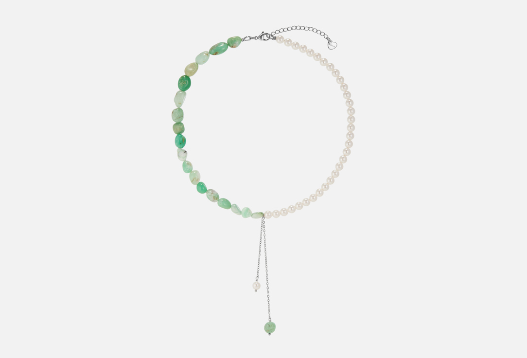 Изображение товара колье 19.stone хризолит и жемчуг майорка