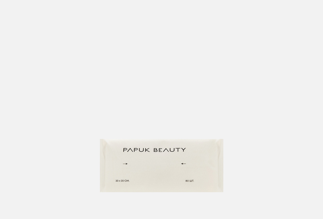 Изображение товара одноразовые хлопковые полотенца для лица PAPUK BEAUTY Organic Cotton Face Towels