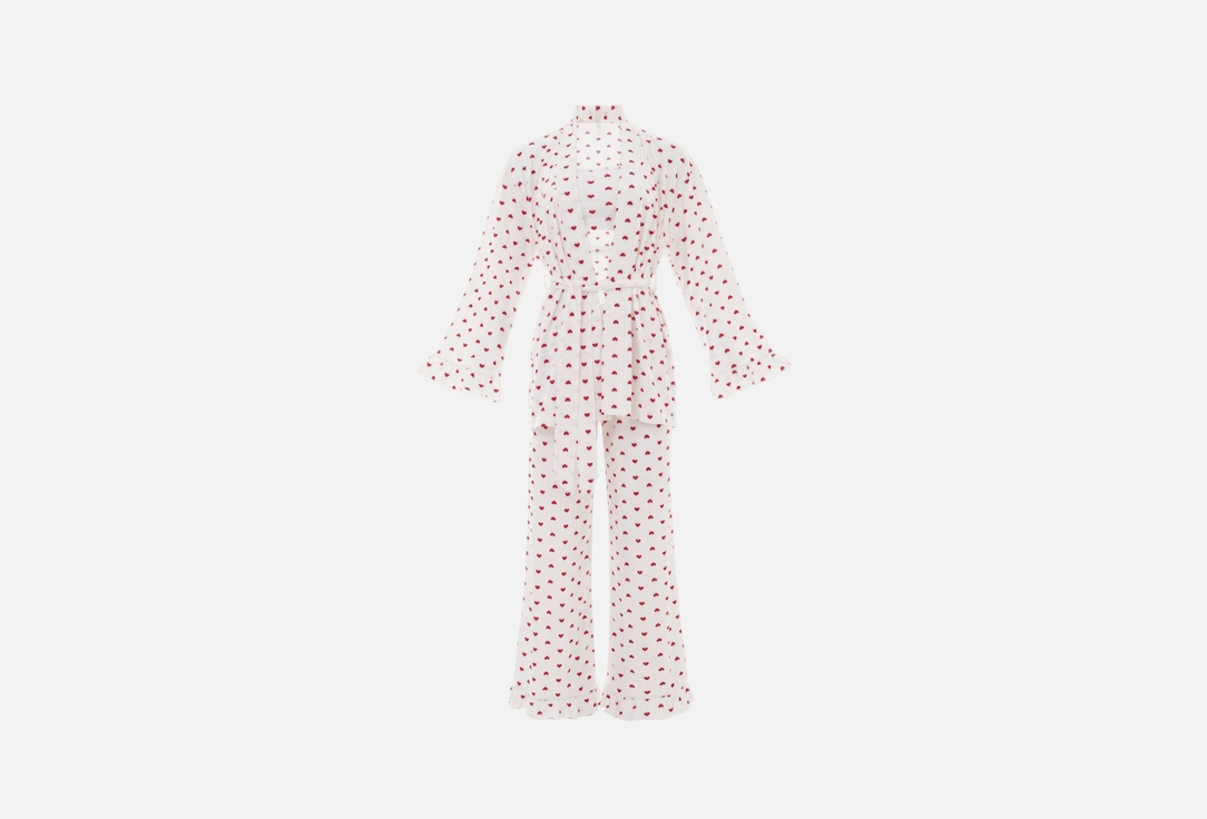 пижама тройка MIMI BRAND Red hearts S мл