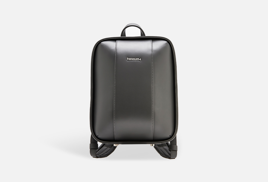 Изображение товара Стильный серый городской рюкзак Boxxy для женщин из кожи и микроволокна