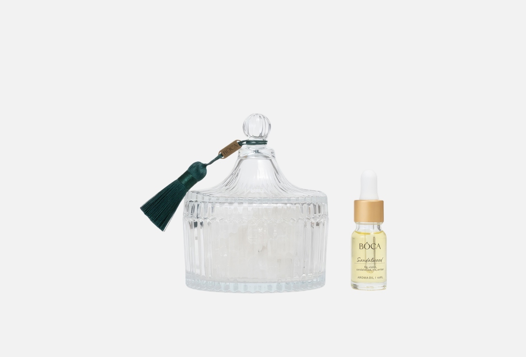 Изображение товара Диффузор с кварцевыми камнями в шкатулке BOCA AROMA Crystal Sandalwood