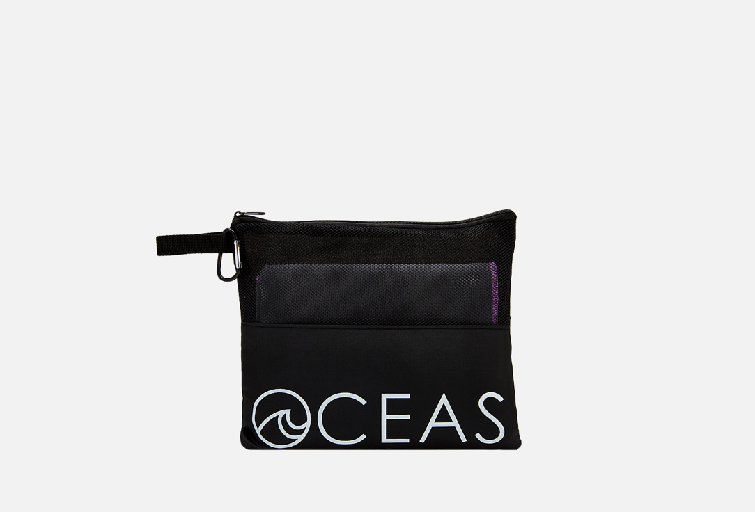 Изображение товара Спортивное полотенце OCEAS 150х75 серо-фиолетовое микрофибра