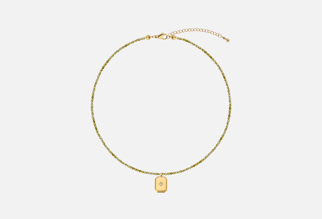 Изображение товара Чокер AUDEO Слиточек на нити оливковых фианитов