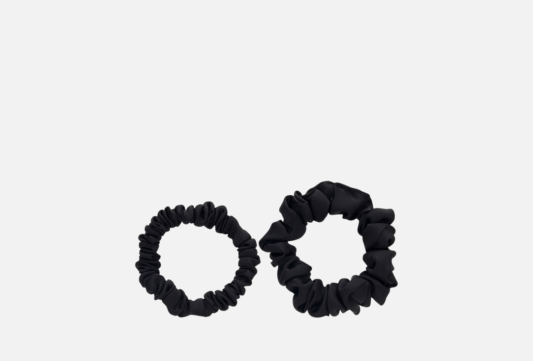 Изображение товара Набор резинок для волос из шелка Horas of silk Black 2 шт