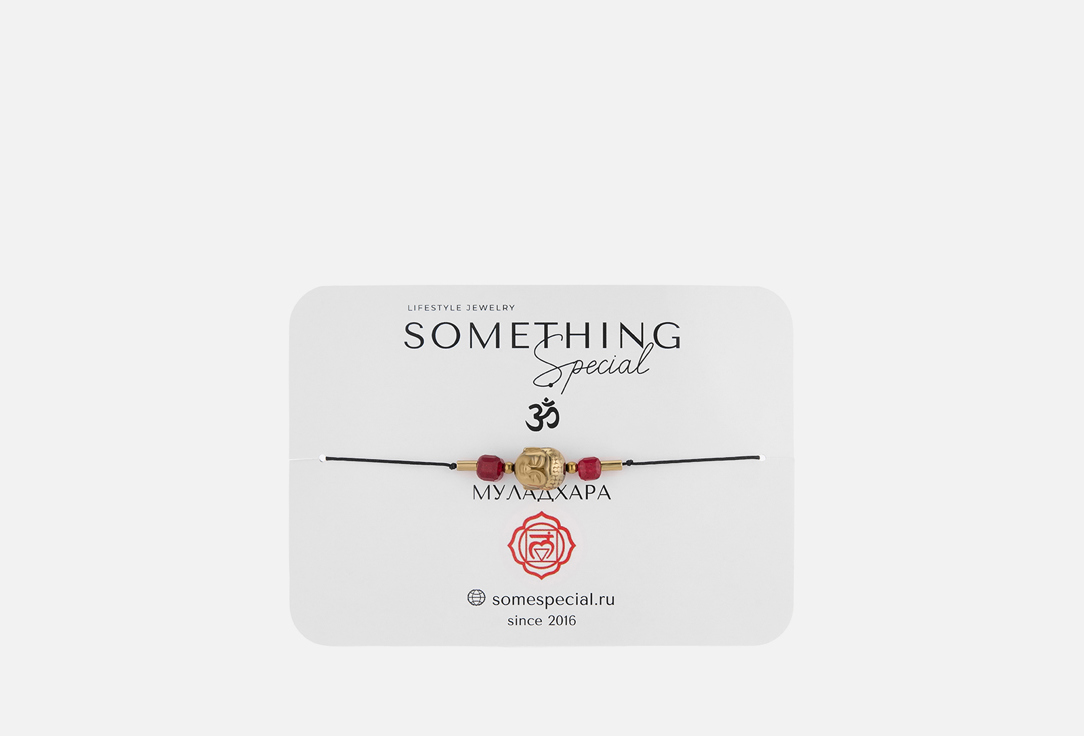 

браслет SOMETHING SPECIAL, Чакра Муладхара с гранатом 1 шт