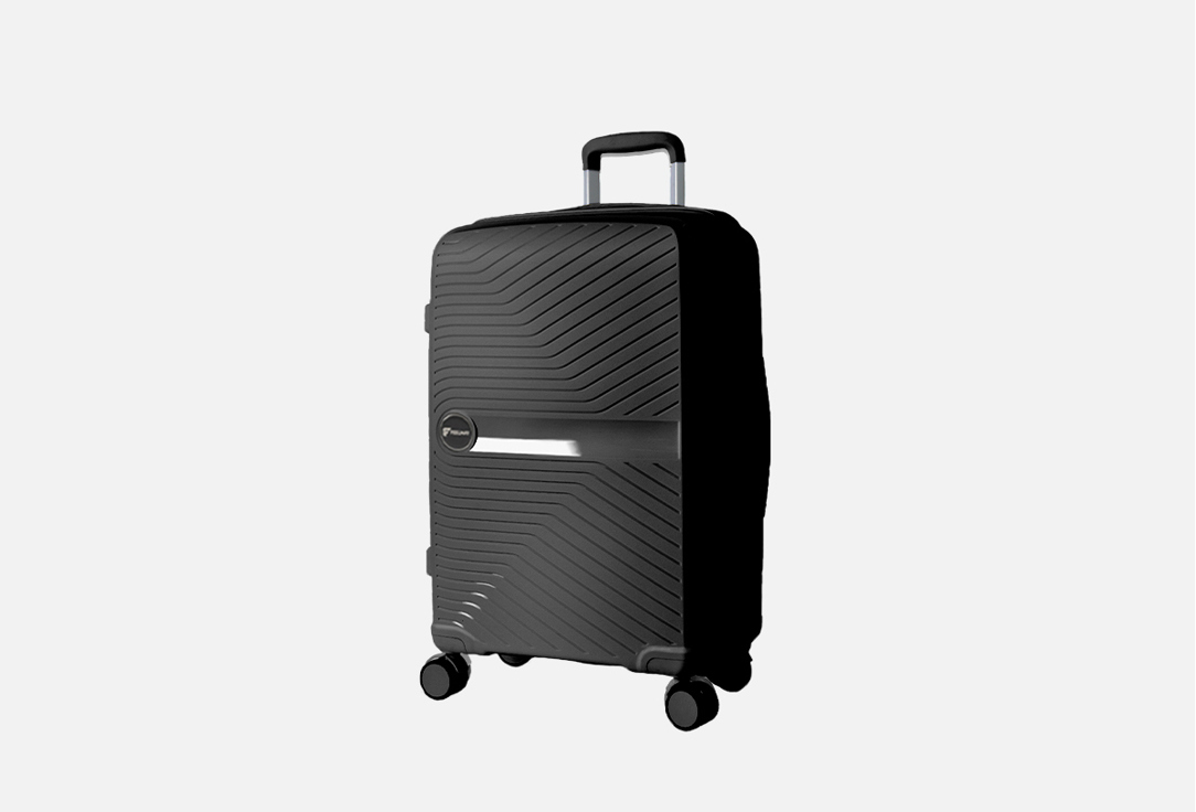 Изображение товара Чемодан FEELWAY черный из полипропилена с TSA замком и расширением