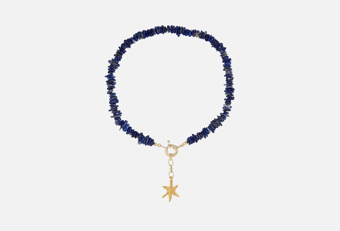 

Колье SASHA GUNGA, С лазуритом и звездой 1 шт