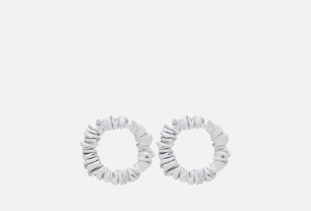 Изображение товара Набор шелковых резинок для волос 8 Horas of silk Silver для детей мягкие и удобные