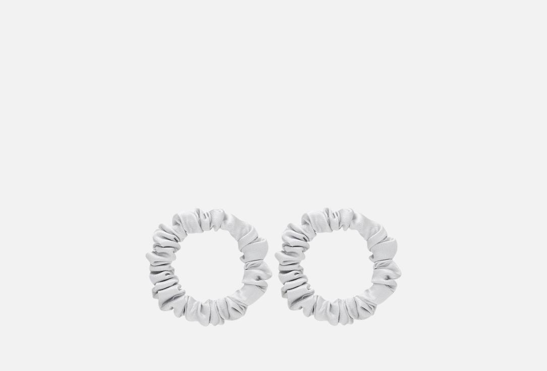 Изображение товара Набор шелковых резинок для волос 8 Horas of silk Silver для детей мягкие и удобные