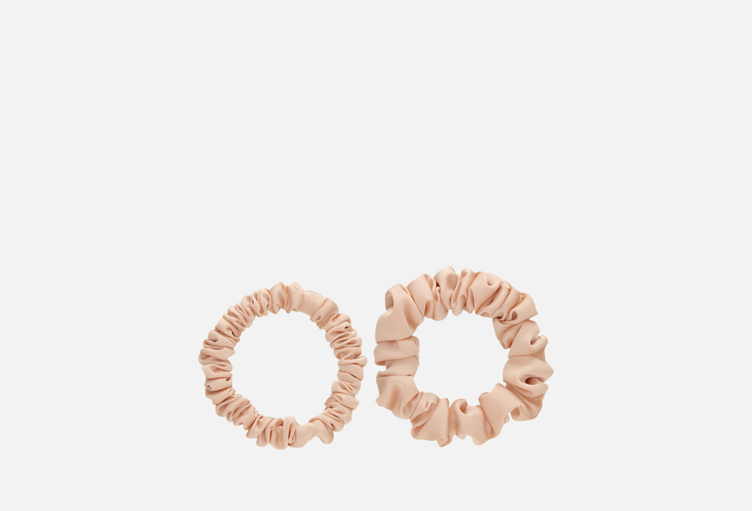 

Набор шелковых резинок для волос 8 HORAS OF SILK, Розовый, Powder 2 шт