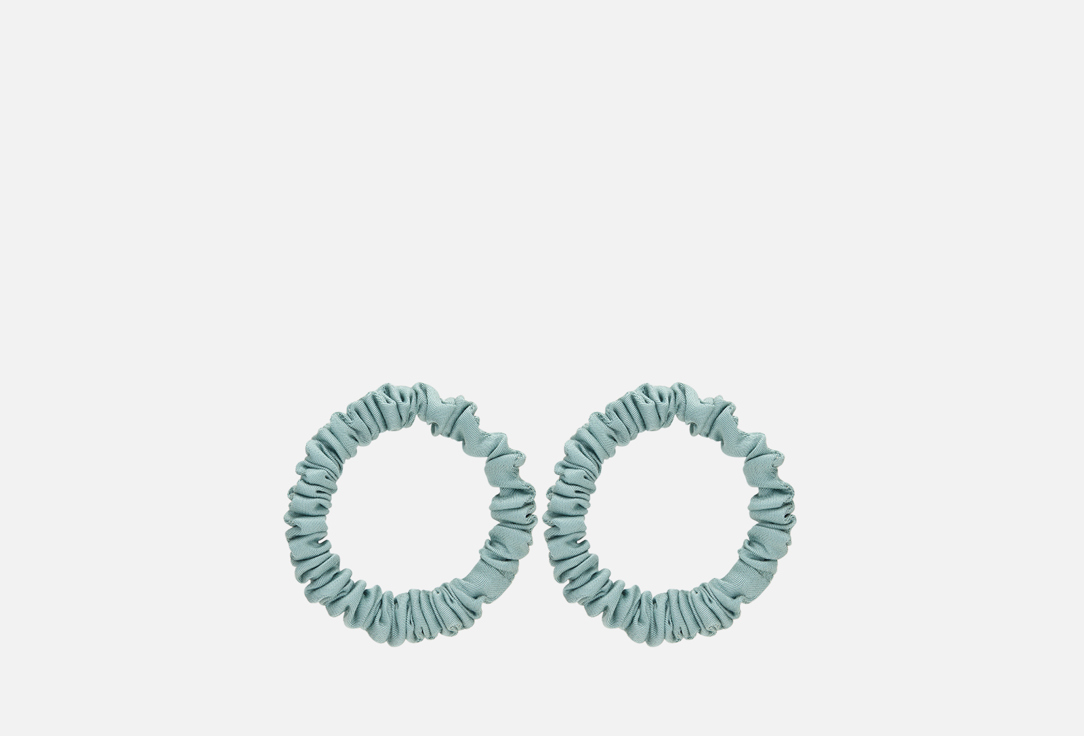Изображение товара Набор из 2 узких резинок для волос из эвкалиптового волокна 8 Horas of silk Menthol