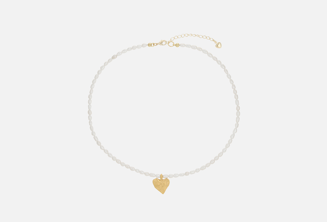 Изображение товара Чокер Sasha Gunga c рисовым жемчугом и сердцем