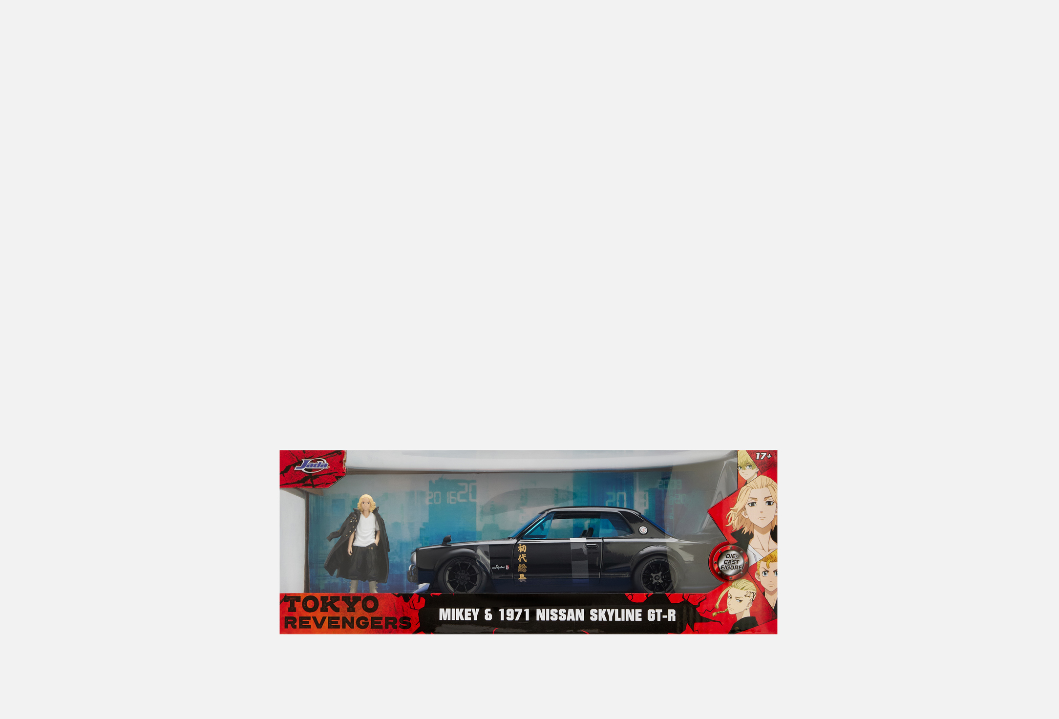 Jada Toys 1:24 Nissan Skyline GT-R 1971 Tokyo Revengers Mikey - Modèle Diecast
